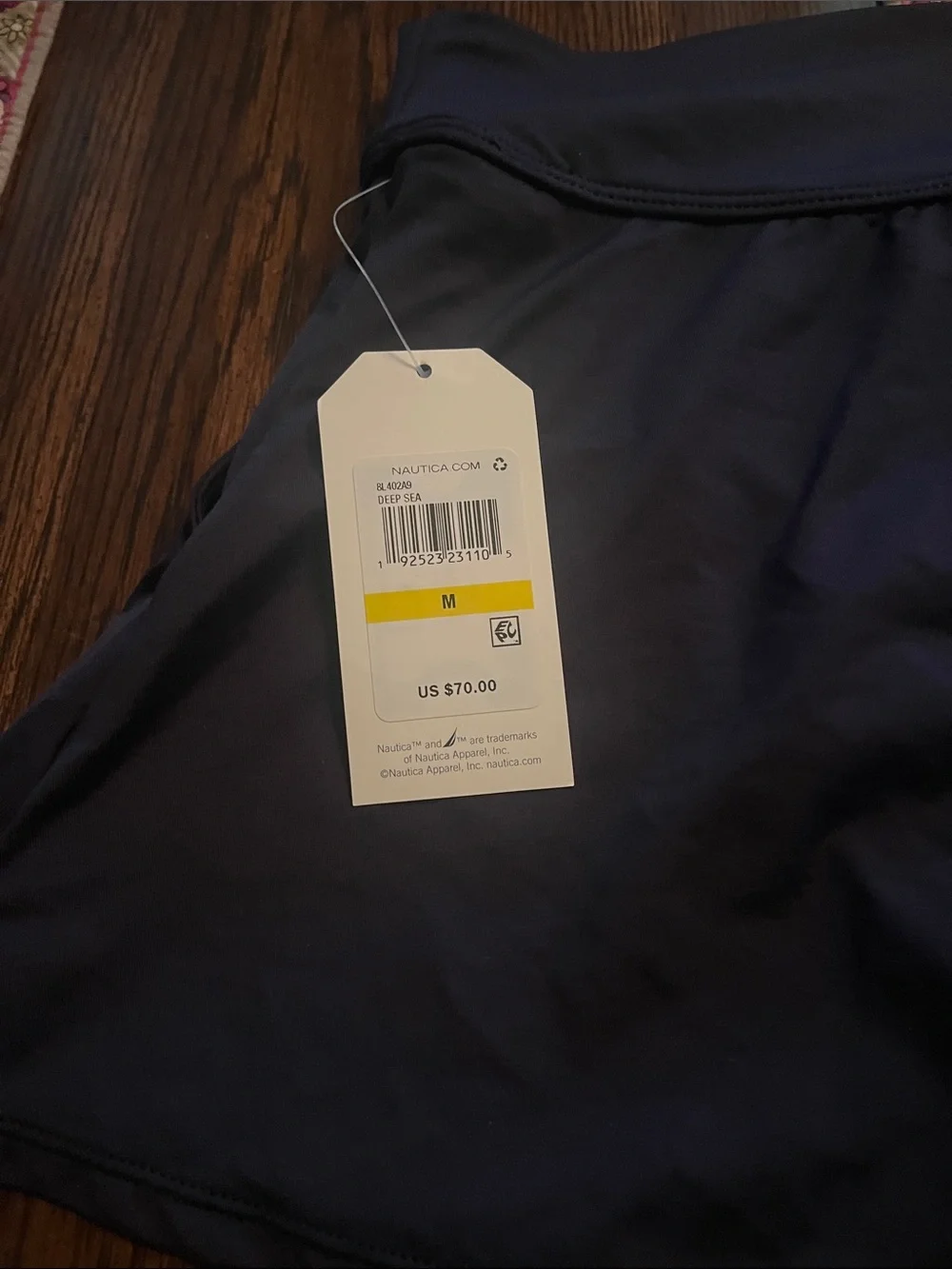 Nautica Dark Navy Athletic Skirt with Built-In Short